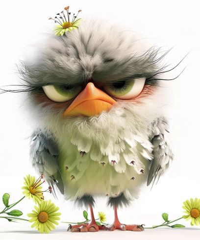 Grumpy Fluffy Birds